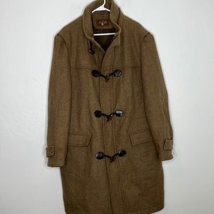 Tasso Elba wool coat brown XL